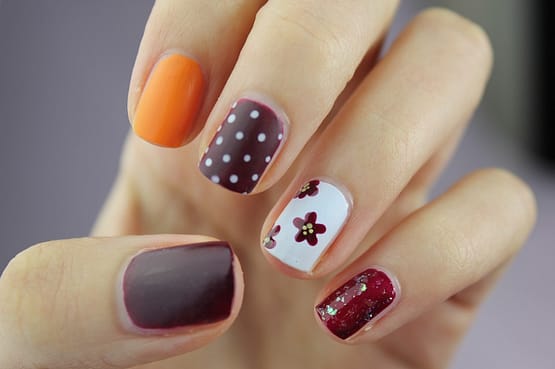 freshly-manicured nails